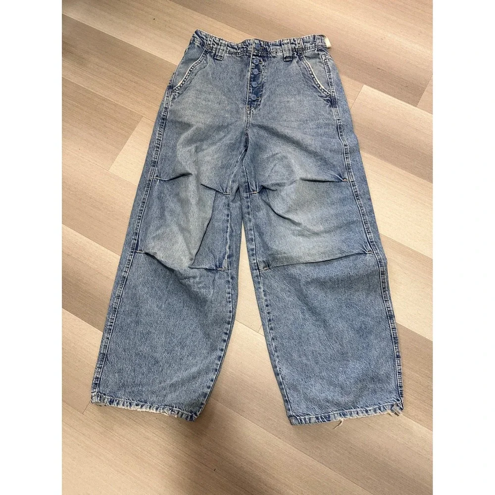 NWT‎ Free People We The Free Eden Slouchy Wide Leg Jeans  $148